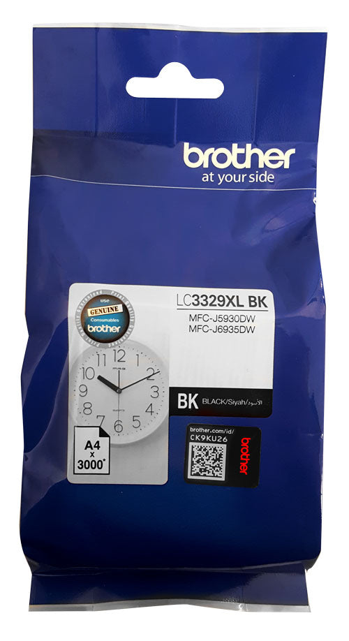 LC3329XLBK Brother Hi Yield Black Ink Cartridge