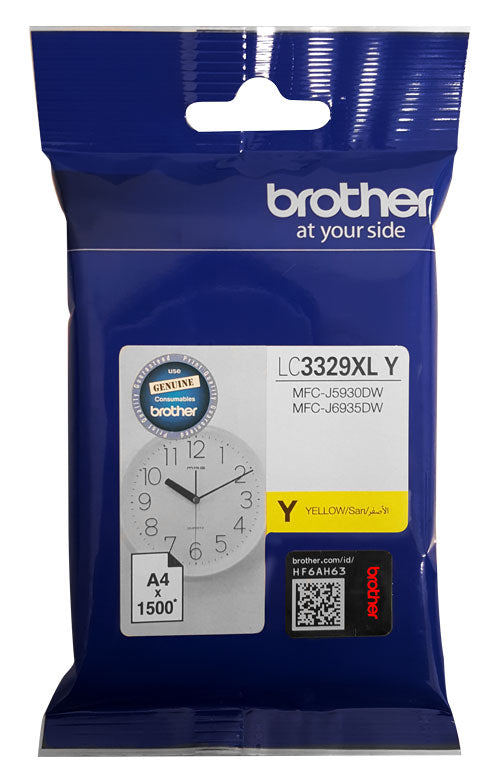 LC3329XLY Brother Hi Yield Yellow Ink Cartridge
