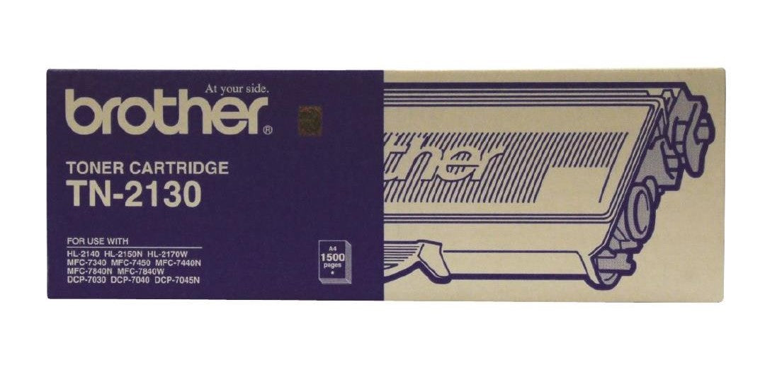  TN2130 black standard yield toner (1,500 pages) for Brother laser printer