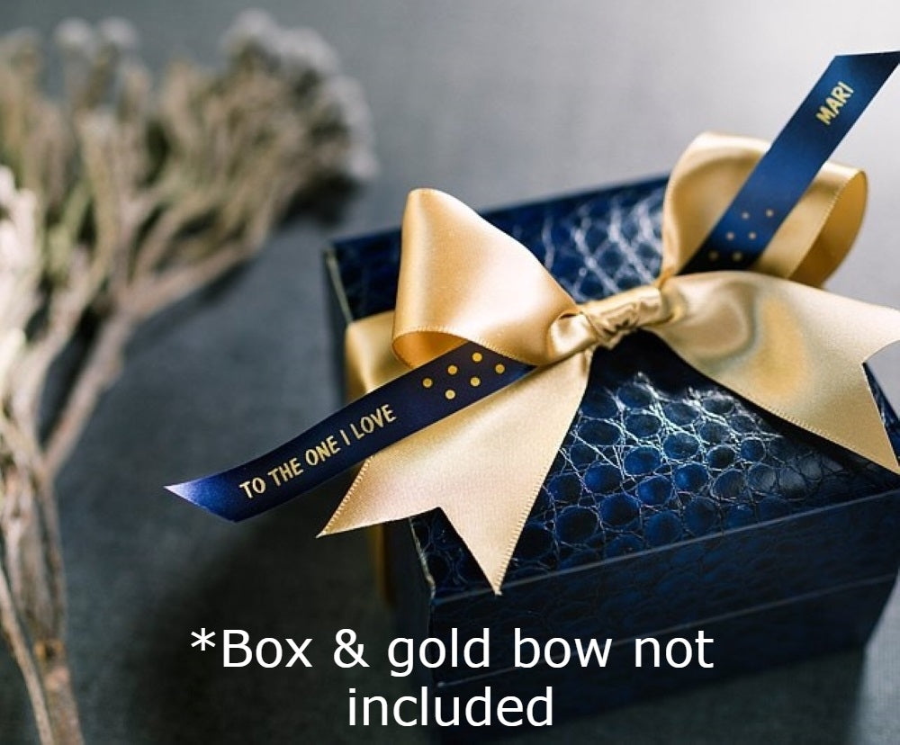TZe-RN34 Brother 12mm x 4m Gold on Navy Blue Ribbon