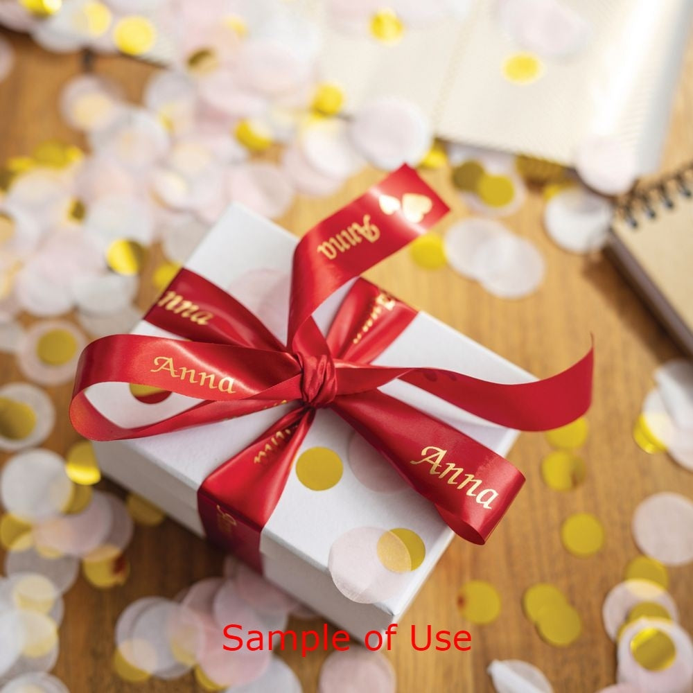 TZe-RW34 Brother 12mm x 4m Gold on Wine Red Ribbon