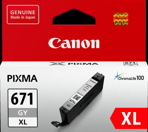 CLI-671XLGY Canon Hi Capacity Grey Ink