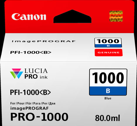 PFI-1000B Canon Blue Ink Tank