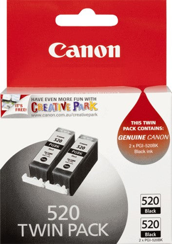 PGI-520BK Canon Twin Pack Black Ink
