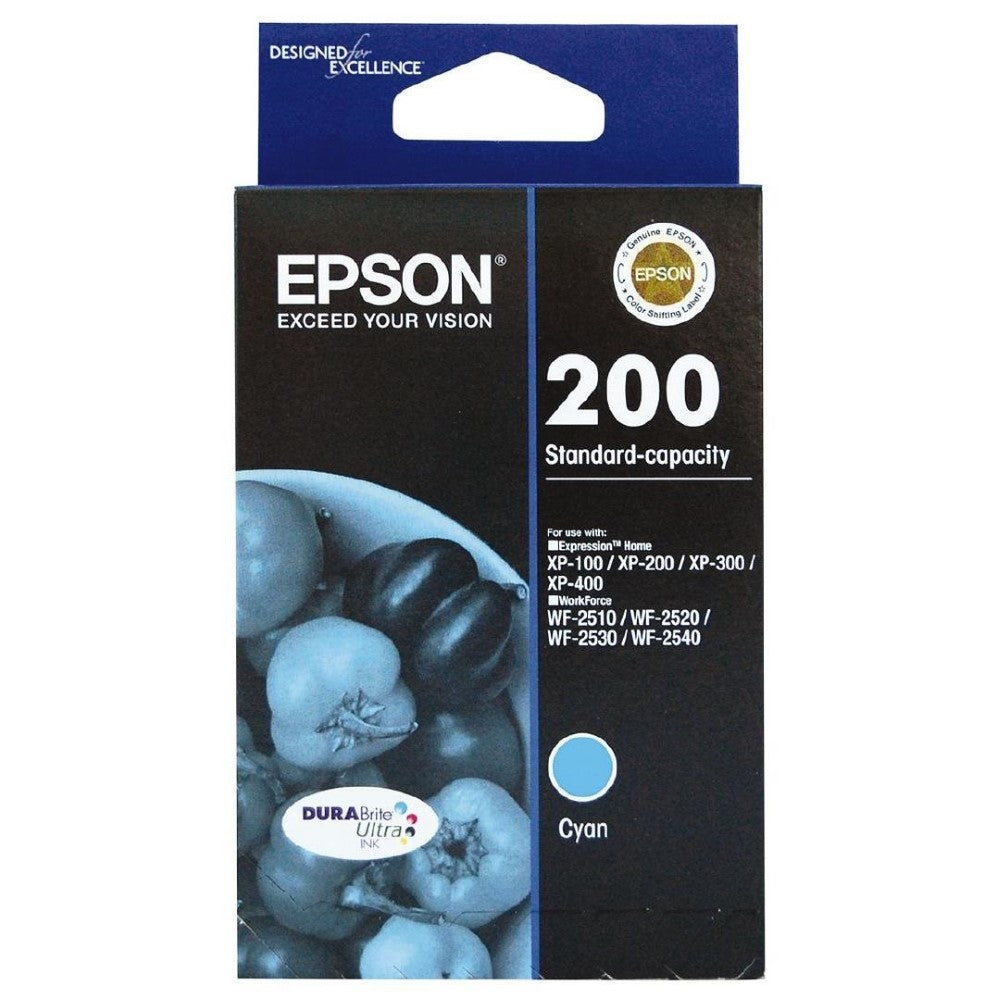 200 Epson Std Capacity Cyan Ink Cartridge