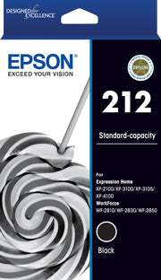 212 Epson Std Capacity Black Ink Cartridge