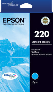 220 Epson Std Capacity Cyan Ink Cartridge