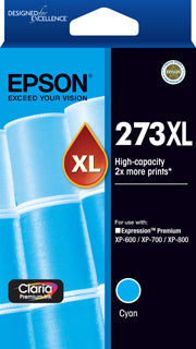 273XL Epson High Capacity Cyan Ink Cartridge
