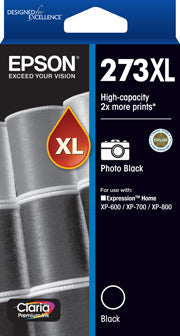 273XL Epson High Capacity Photo Black Ink Cartridge