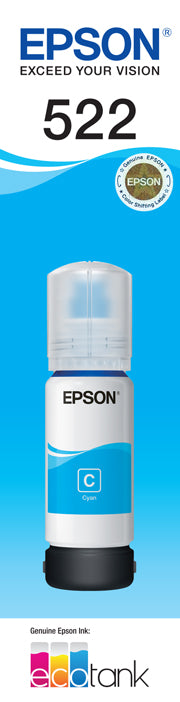 T522 Epson Cyan Ink Bottle