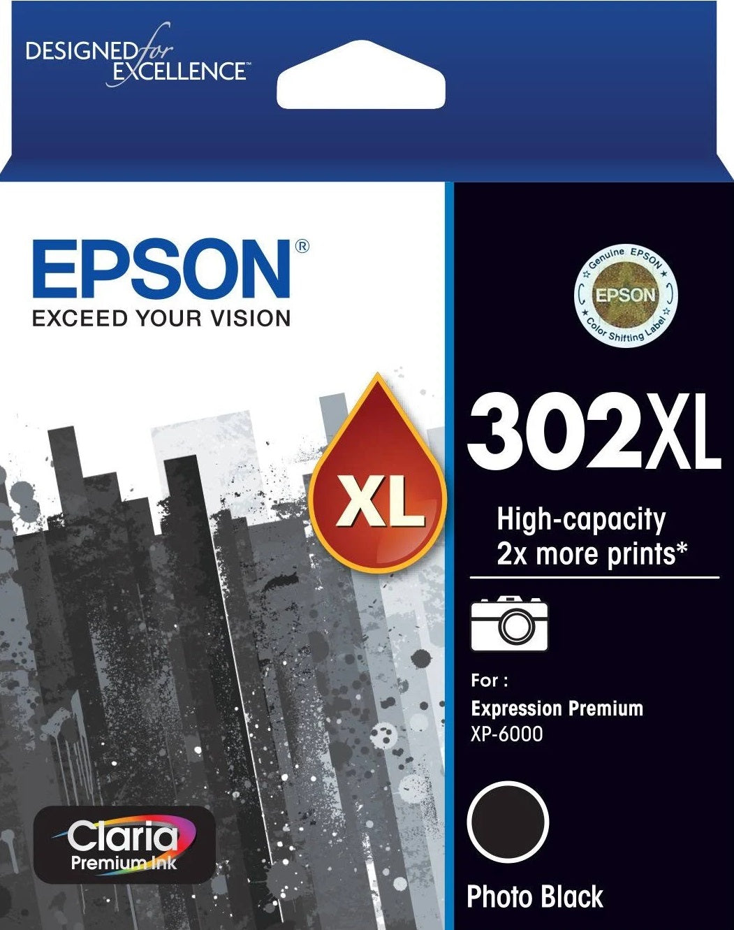 302XL Epson High Capacity Photo Black Ink Cartridge