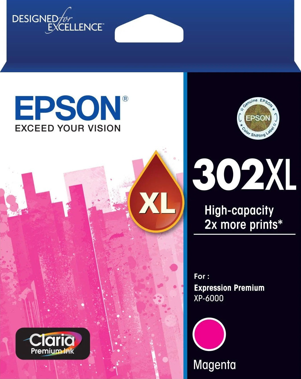 302XL Epson High Capacity Magenta Ink Cartridge