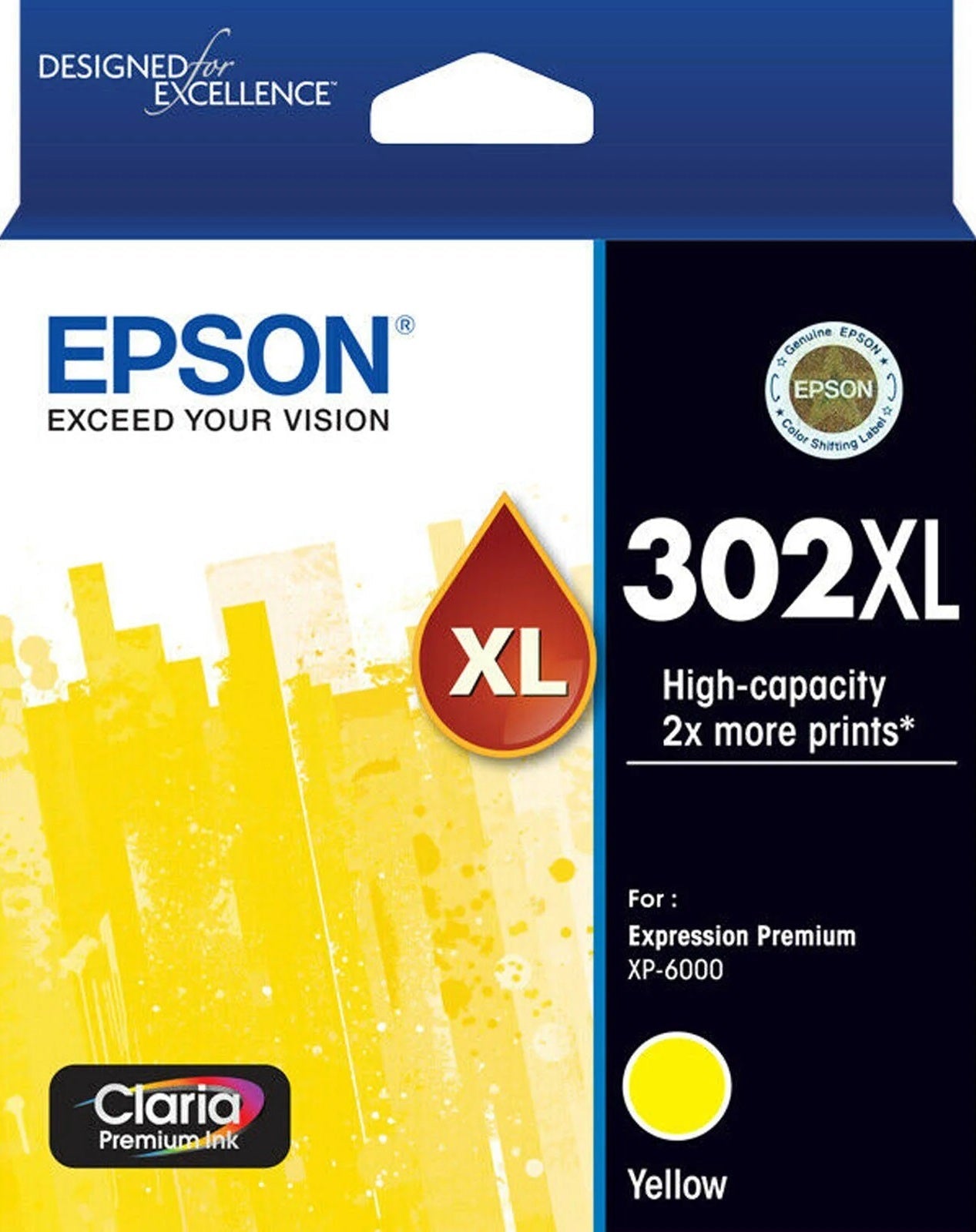 302XL Epson High Capacity Yellow Ink Cartridge