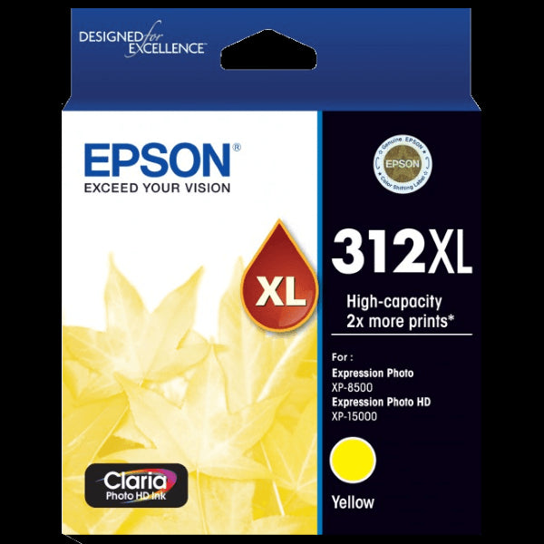 312XL Epson High Capacity Yellow Ink Cartridge