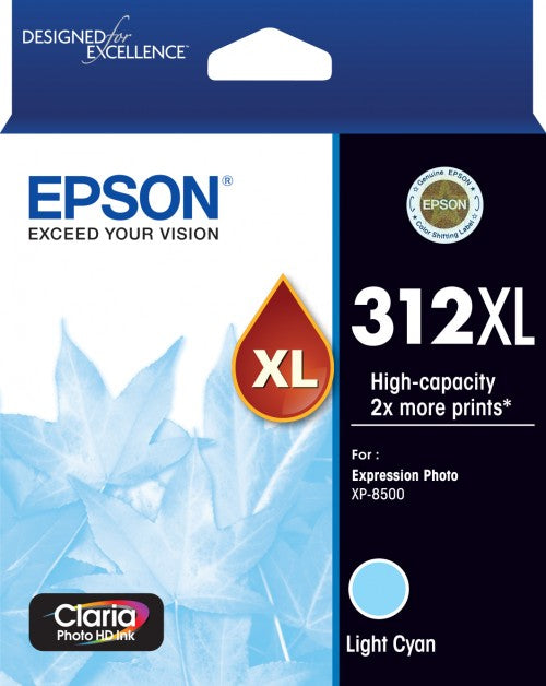 312XL Epson High Capacity Light Cyan Ink Cartridge