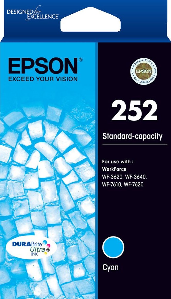 252 Epson Cyan Ink Cartridge