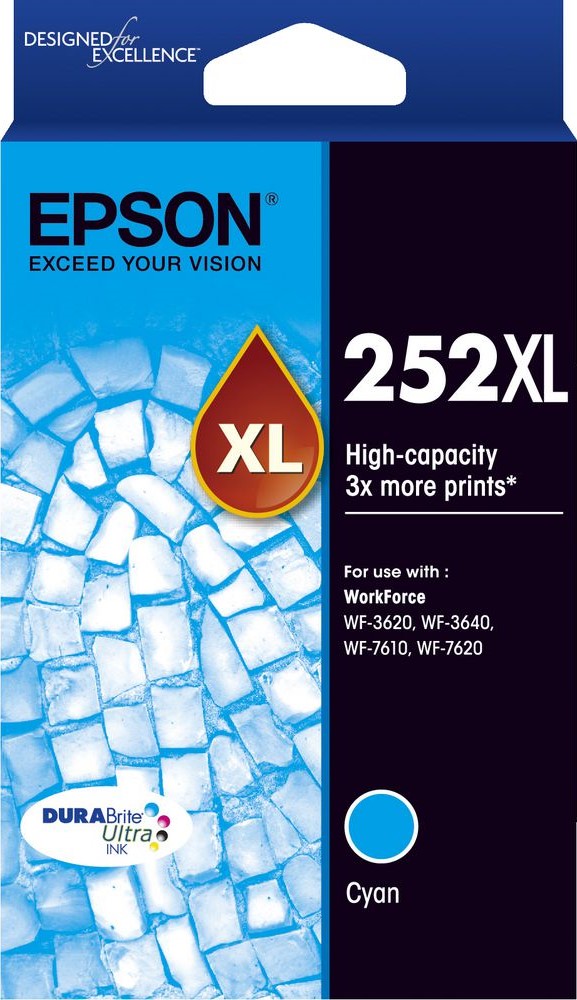 252XL Epson High Capacity Cyan ink