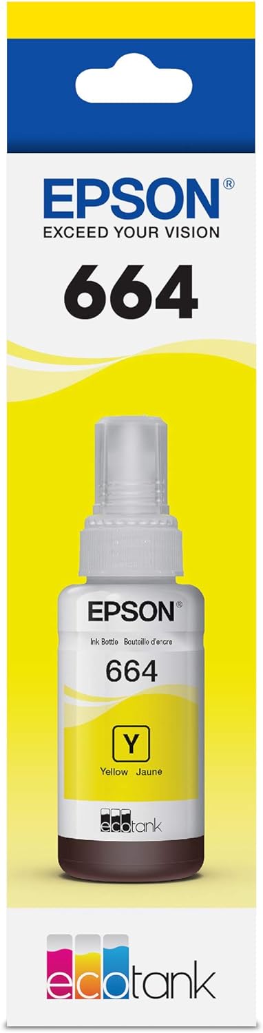 T664 Epson Yellow Ink Bottle