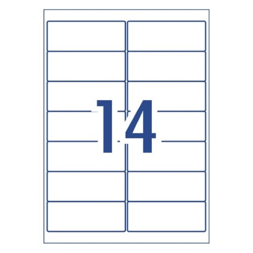 Okin Labels - 14 Labels per sheet (100 sheets)