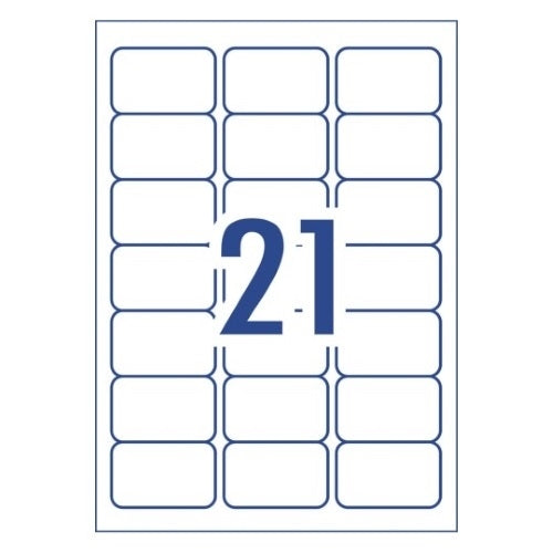 Okin Labels - 21 Labels per sheet (100 sheets)