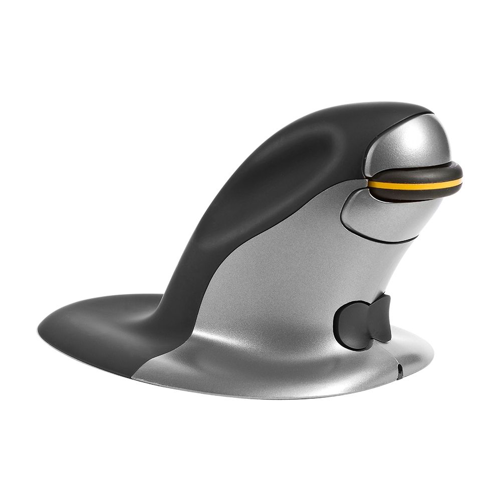 Penguin Ambidextrous Wireless Vertical Mouse - Medium (Bluetooth) Side View