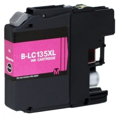 LC135XLM Compatible Hi Yield Magenta Cartridge for Brother