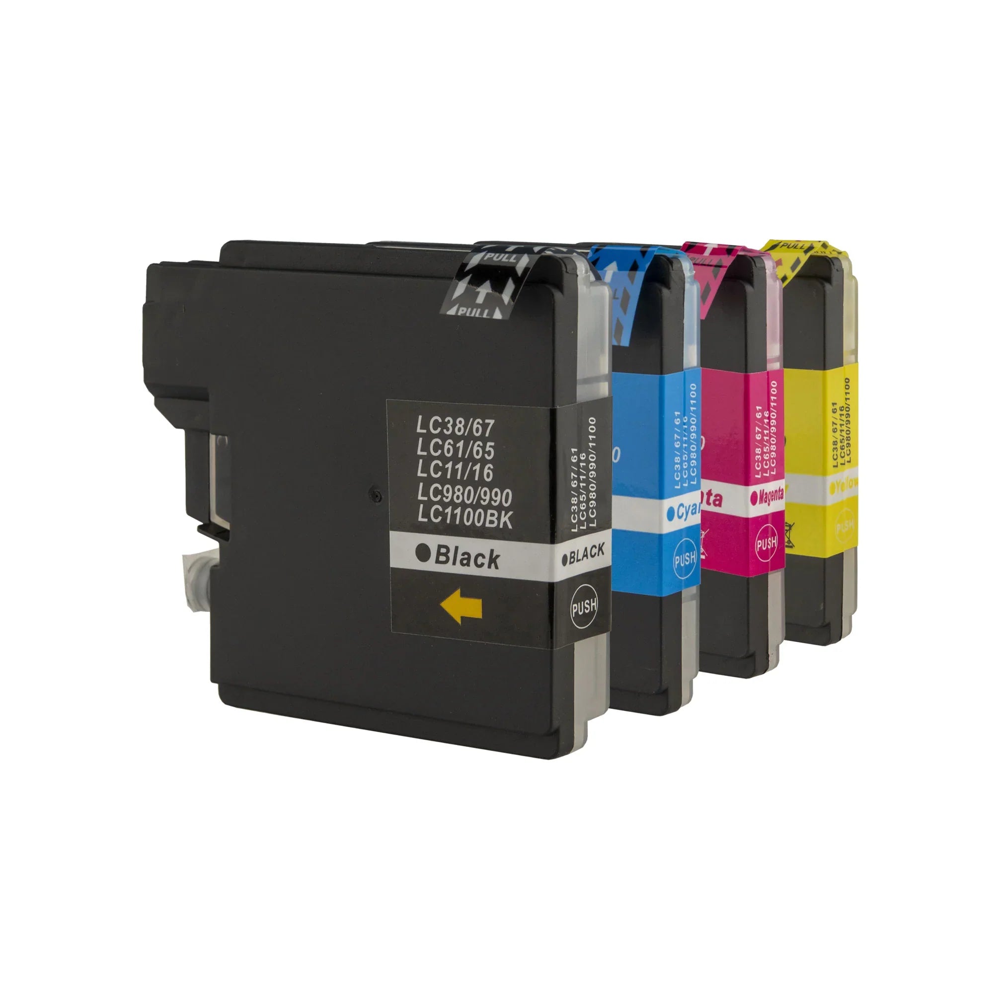 LC67 / LC38 Compatible Set of 4 - Bk/C/M/Y for Brother
