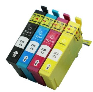 220XL Compatible Cartridge Set of 4 (Bk/C/M/Y) for Epson