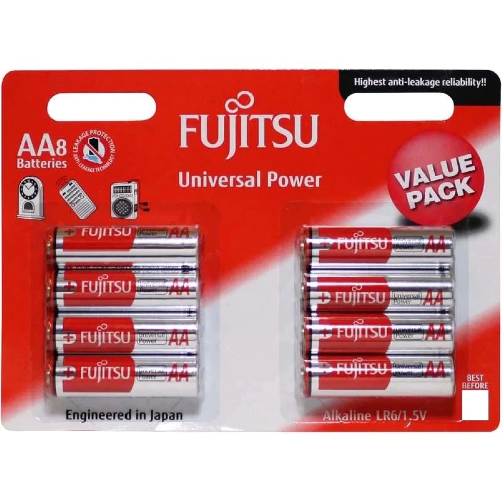 Alkaline AA Batteries 8 pack