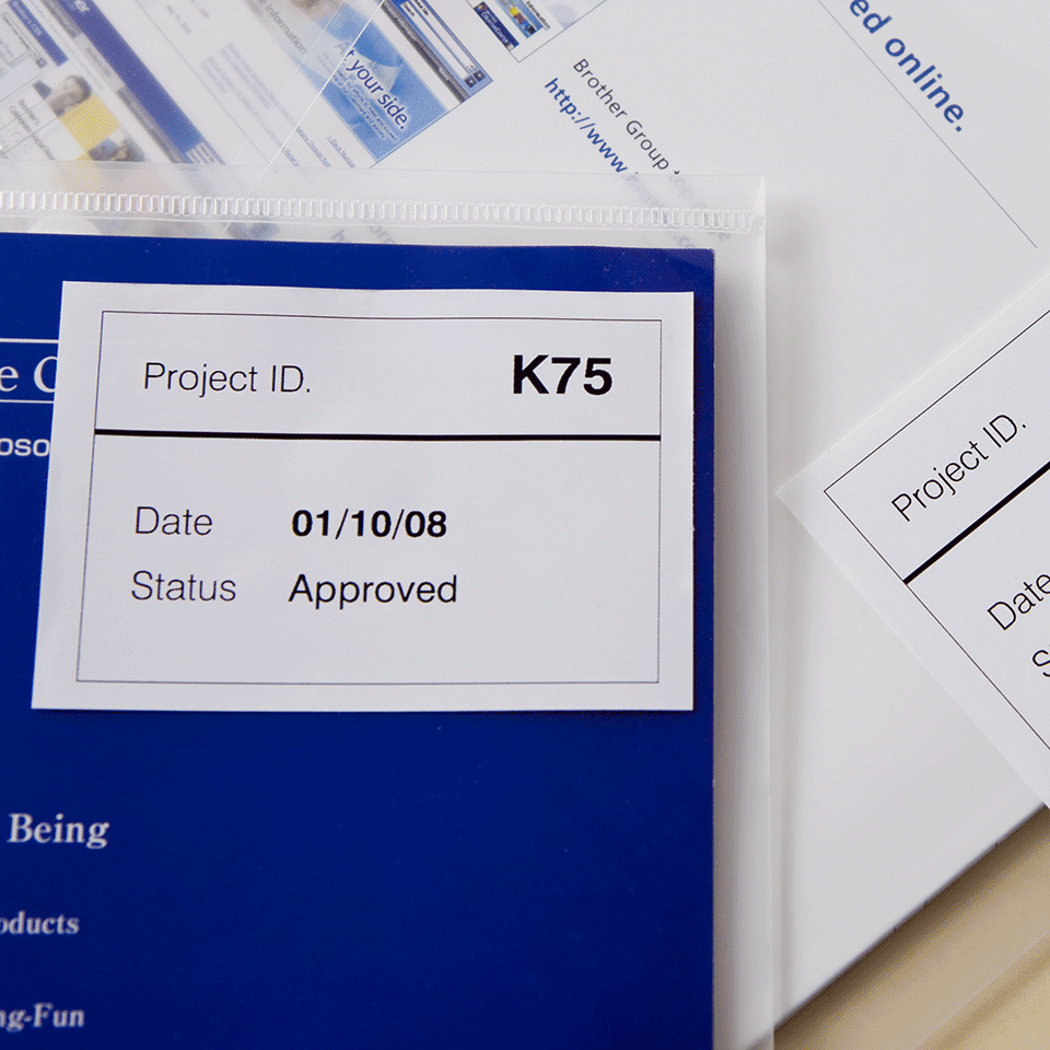 Printed label from DK44205