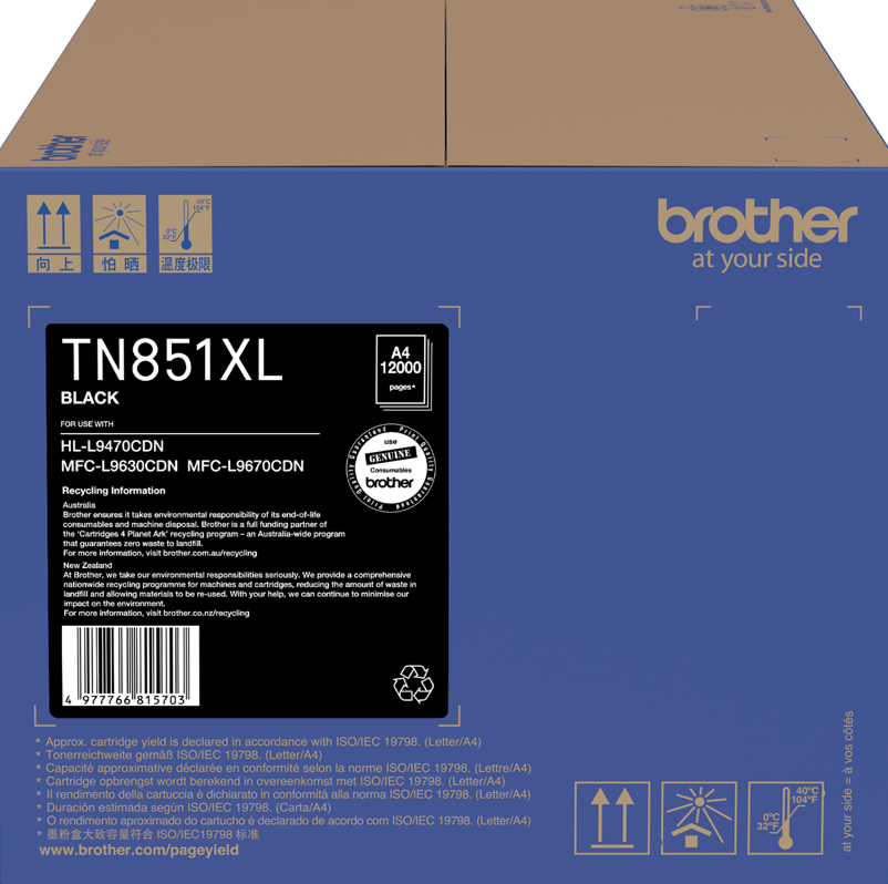 TN851XL Brother High Capacity Black Toner