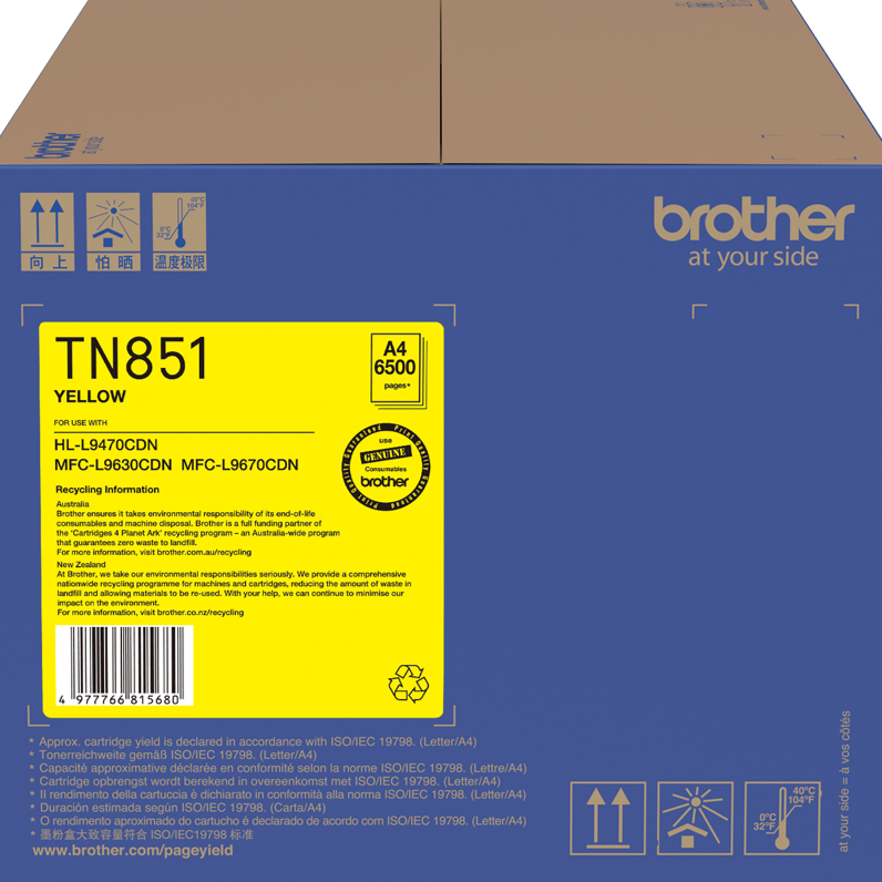 TN851 Brother Yellow Toner