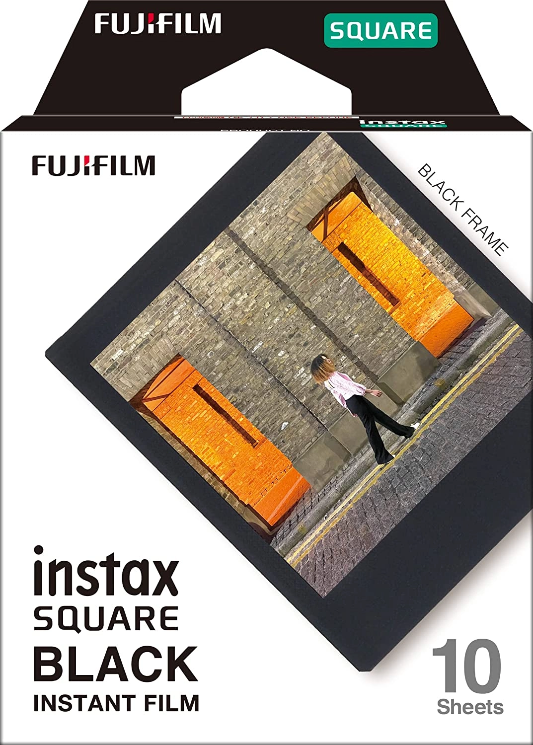 INSTAX Square Film 10pk Black