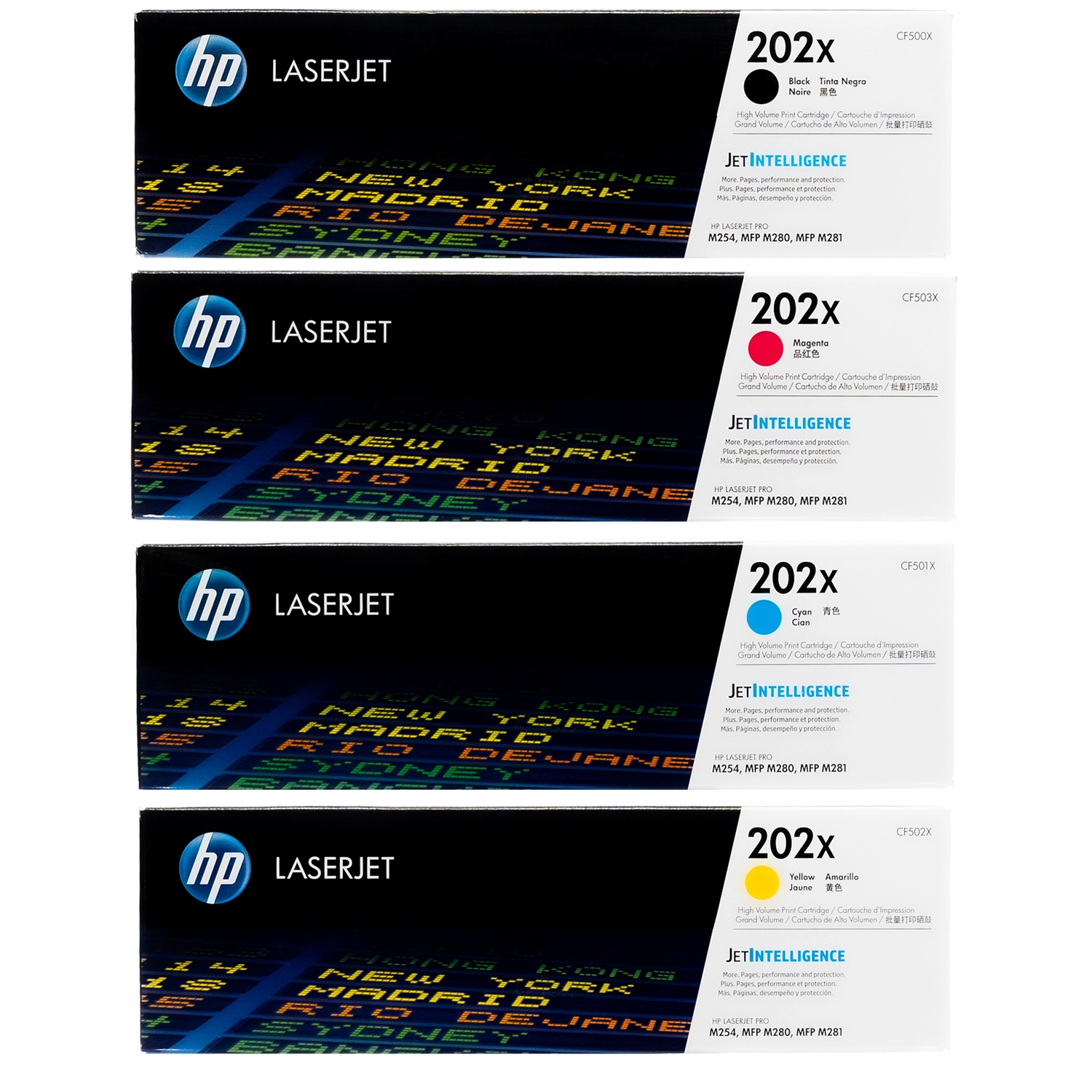 202X HP High Capacity Toner Set (CF500/1/2/3X)
