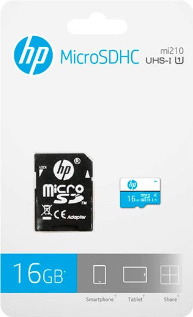 HP U1 16GB USH-I Micro SDHC Card w/ Adapter