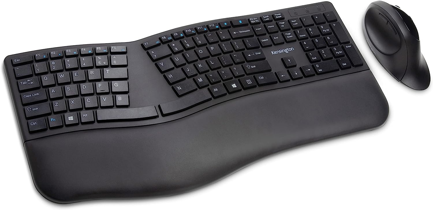 Kensington Pro Fit Ergo Wireless Keyboard & Mouse Black