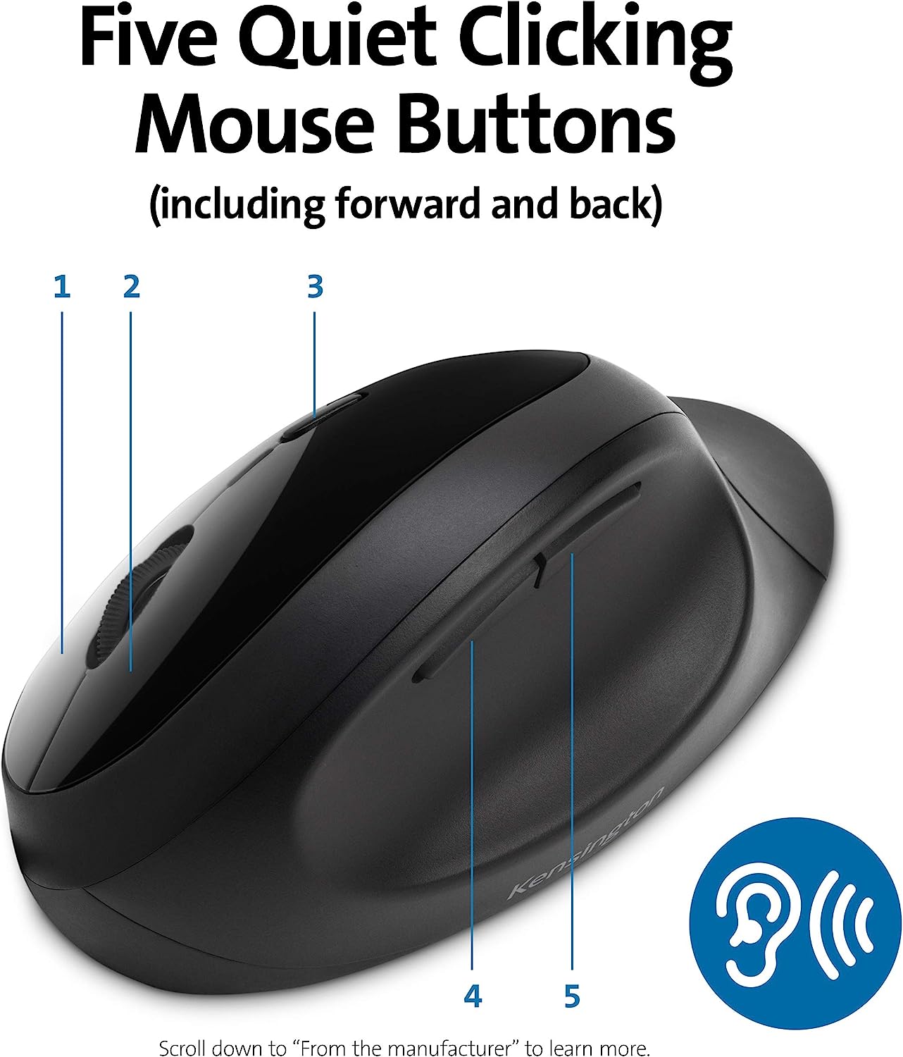 Kensington Pro Fit Ergo Wireless Keyboard & Mouse Black