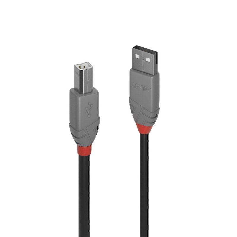Lindy 2m USB-A 2.0 to USB-B Cable
