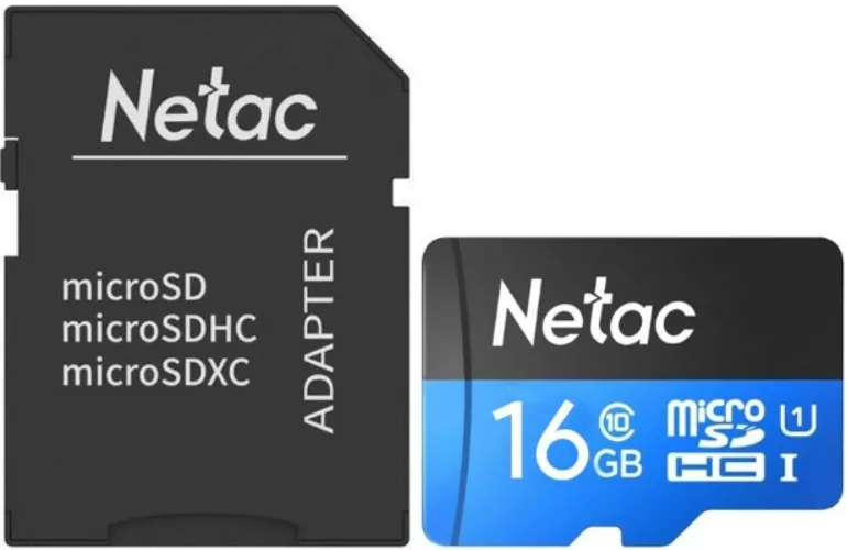 Netac P500 16GB UHS-I Micro SDHC Card w/ Adapter