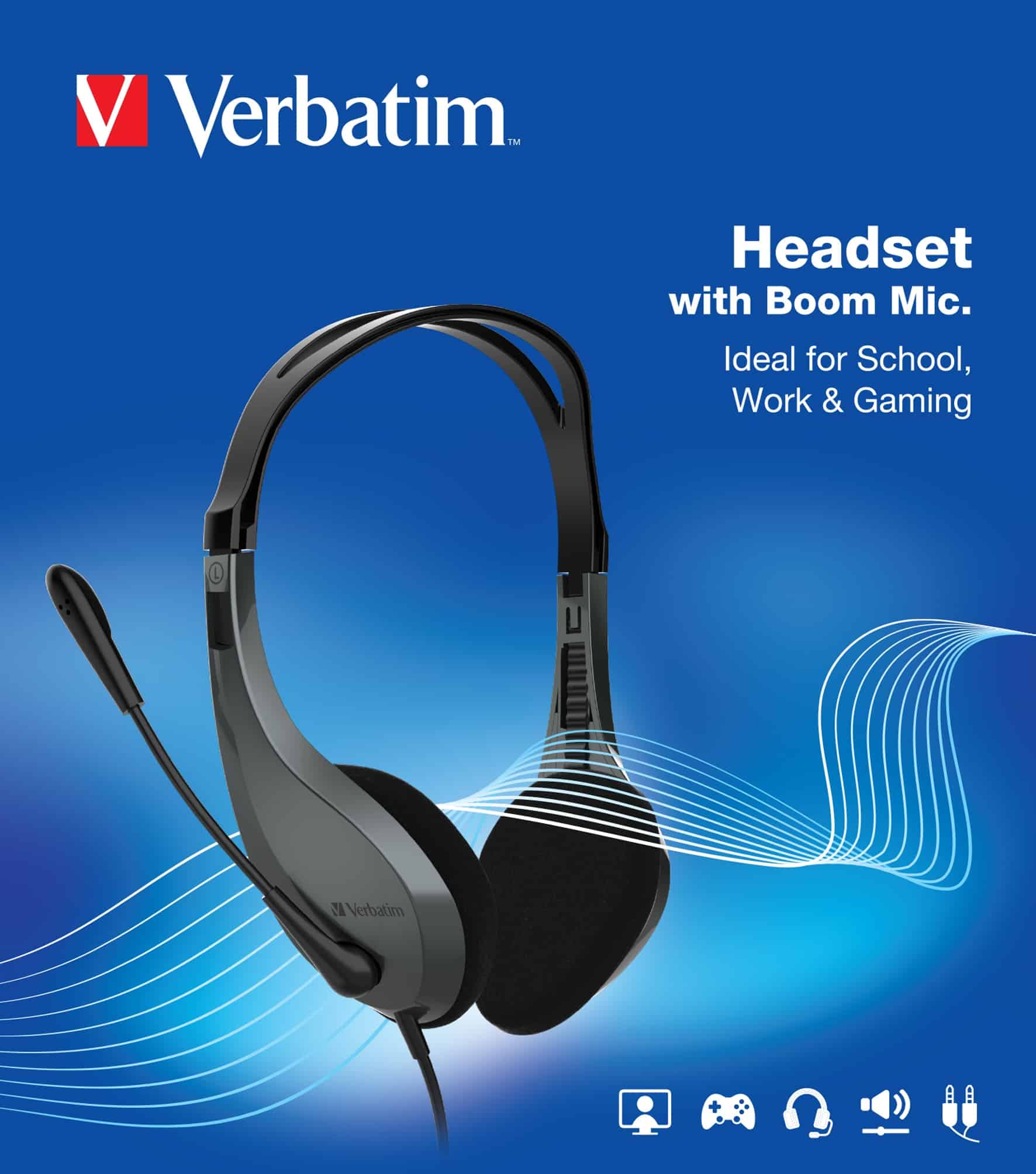 Verbatim Headset with Microphone