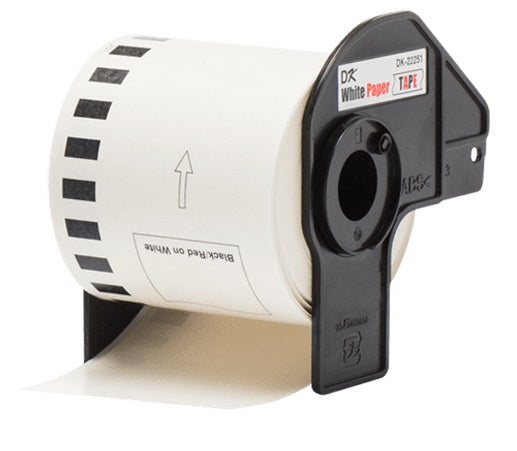 DK22251 Brother Compatible Tape Black and Red on White