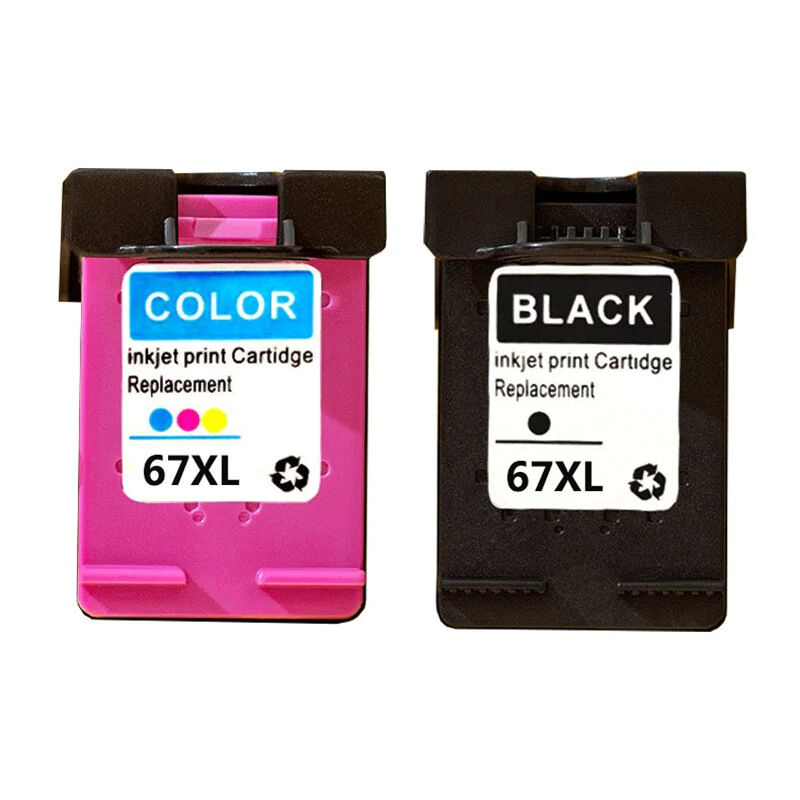 67XL Compatible Black + Colour Combo Set for HP