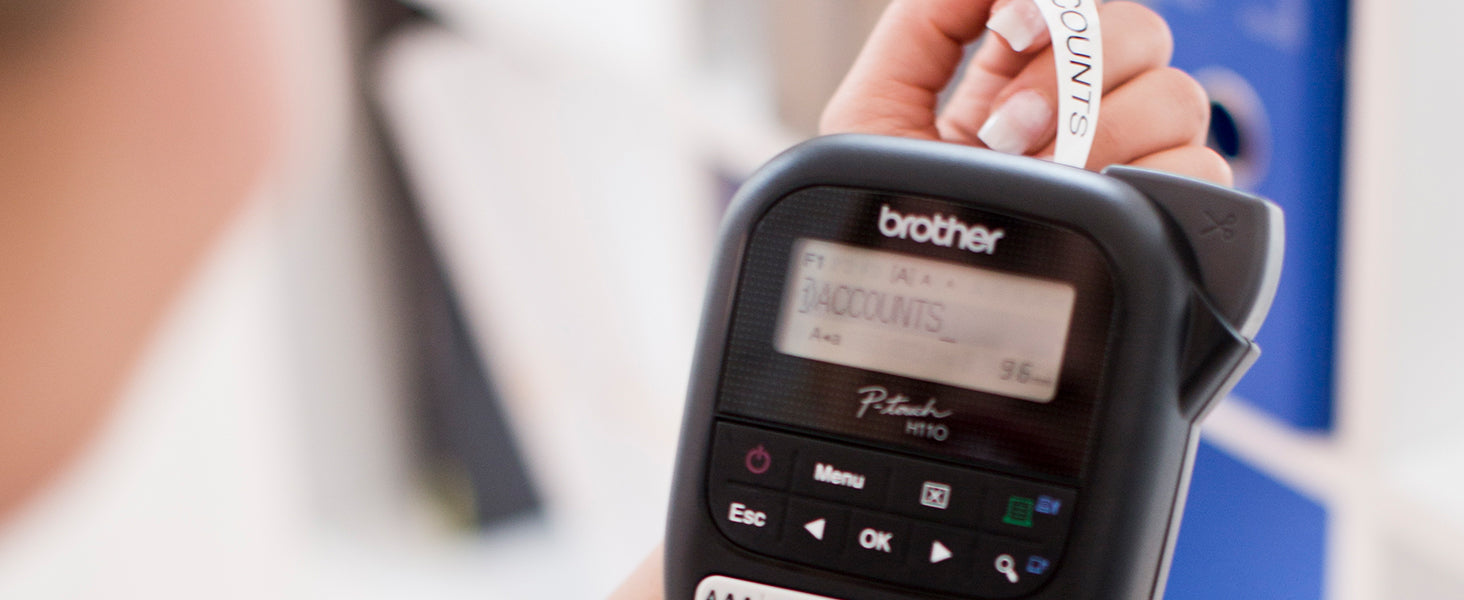Reduce tape wastage on the Brother P-Touch H110 handheld label maker