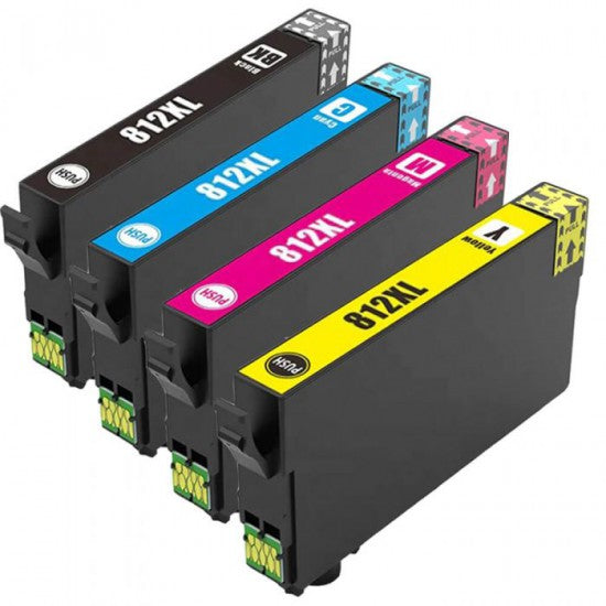 812XL Compatible High Capacity Ink Cartridge Set of 4