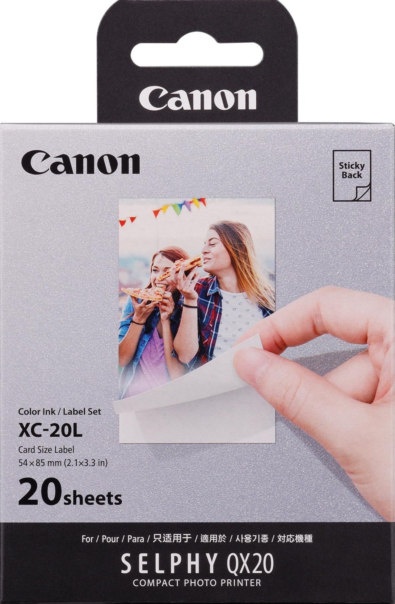 Canon Selphy XC-20L Photo Paper + Ink 20 Pack