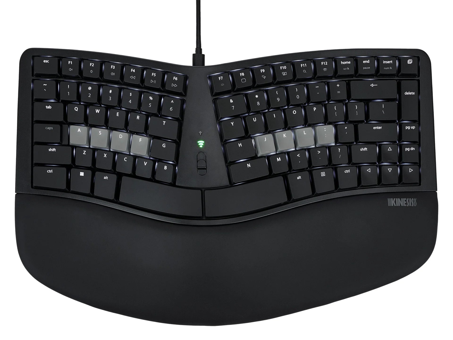 Kinesis mWave Mechanical Keyboard Black - Wired & Wireless Bluetooth