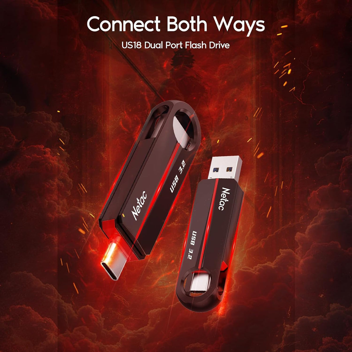 Netac US18 64GB Dual USB 3.2 + Type C