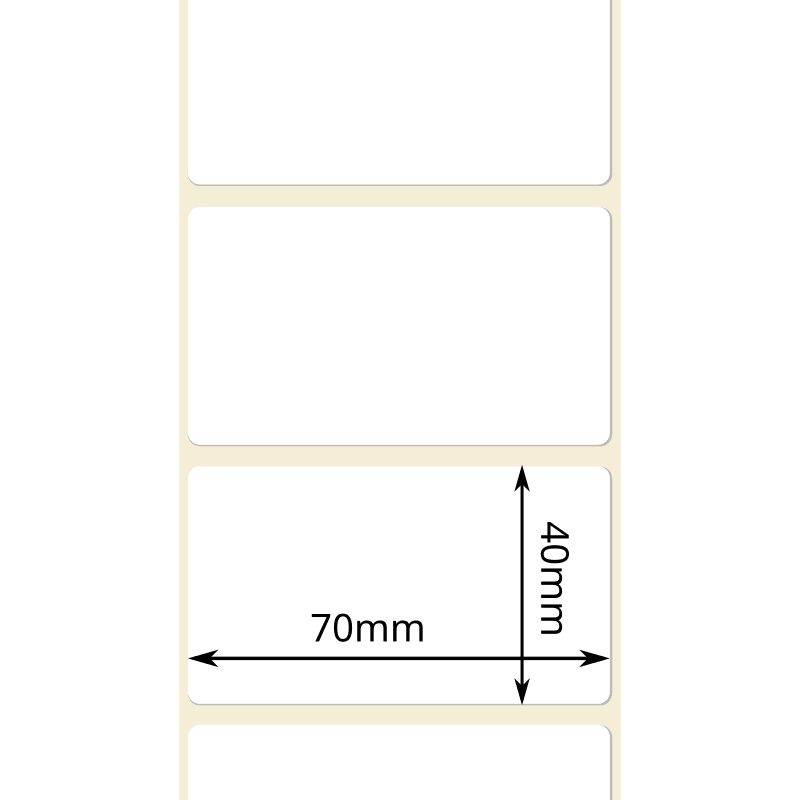 Thermal Perforated 70x40mm 500 Labels