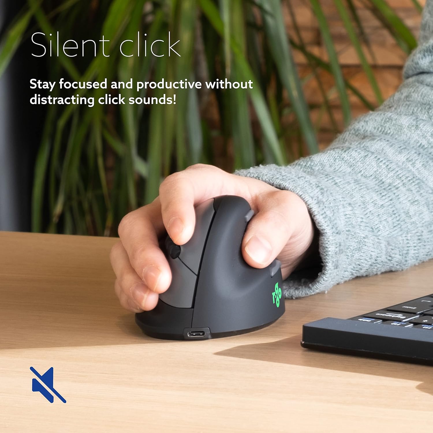 R-Go HE Vertical Mouse Wireless (Bluetooth) - Right Large