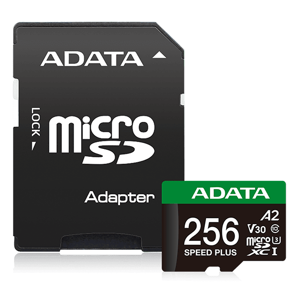 ADATA Speed Plus microSDXC Card with Adapter - 256GB